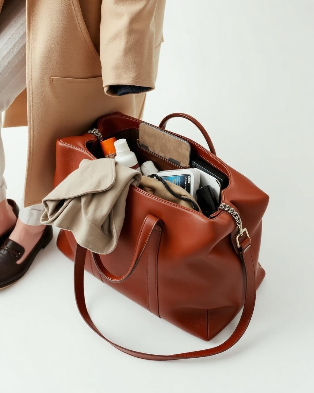 Leather Weekender